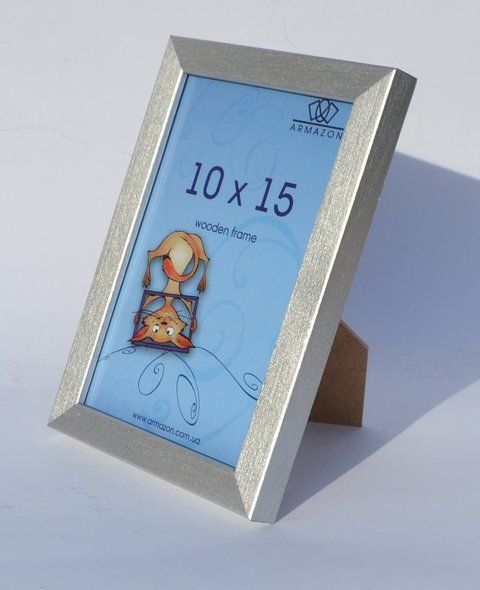 Рамка RIKO 10x15 колір "срібний" R1015-silver фото